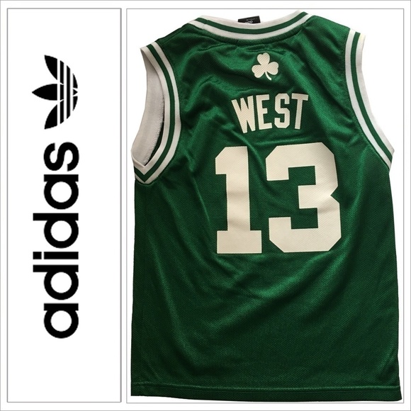 Adidas NBA Celtics Jersey Delonte West 13 Screen Print on Mesh - Picture 8 of 10